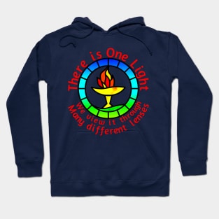 Unitarian-Universalism in a nutshell (Red Text) Hoodie